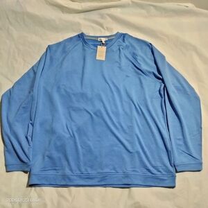 Peter Millar Mens XXL Performance Crewneck Shirt Blue MS25EK47 NWT $145